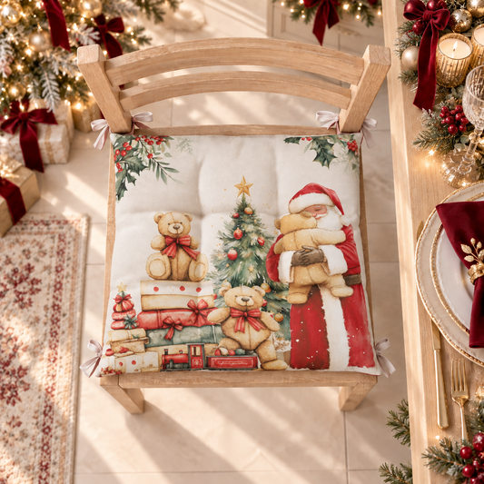 Cuscini per Sedie Natalizi Coprisedia Natalizi 6 Pezzi Sweet Santa