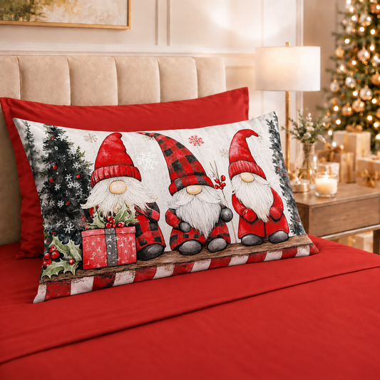 Lenzuola Natalizie in Cotone, Completo Letto con Federe in Stampa Digitale 25 Xmas 5