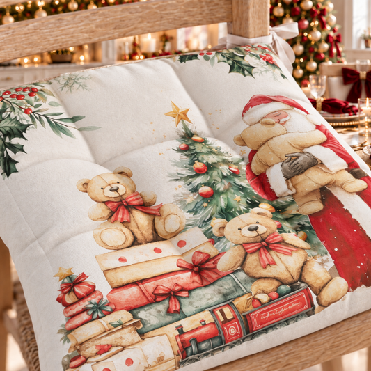 Cuscini per Sedie Natalizi Coprisedia Natalizi 6 Pezzi Sweet Santa