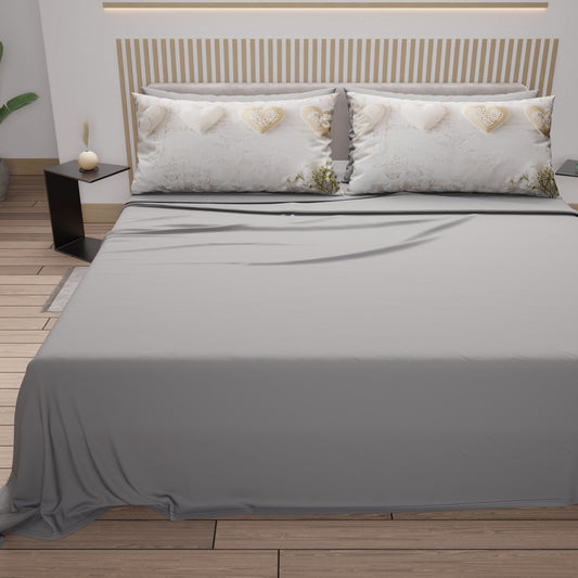Lenzuola in Cotone, Completo Letto con Federe in Stampa Digitale Shabby 325