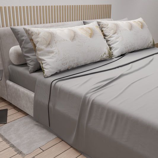 Lenzuola in Cotone, Completo Letto con Federe in Stampa Digitale Shabby 325