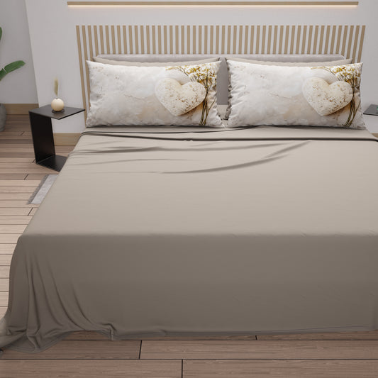 Lenzuola in Cotone, Completo Letto con Federe in Stampa Digitale Shabby 339