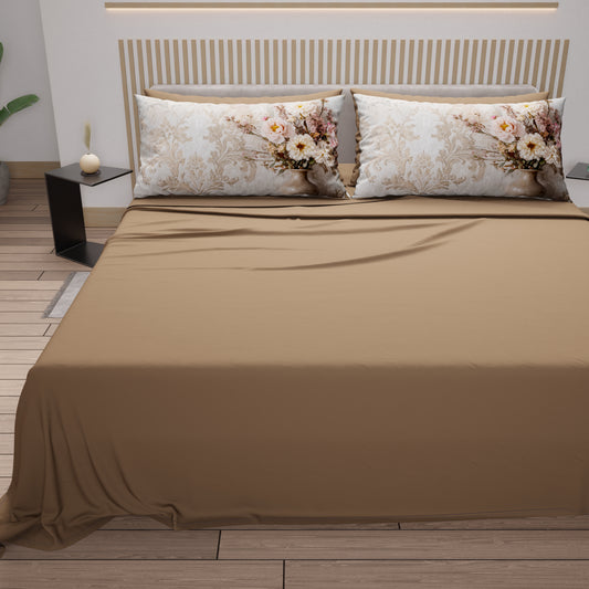 Lenzuola in Cotone, Completo Letto con Federe in Stampa Digitale Shabby 341
