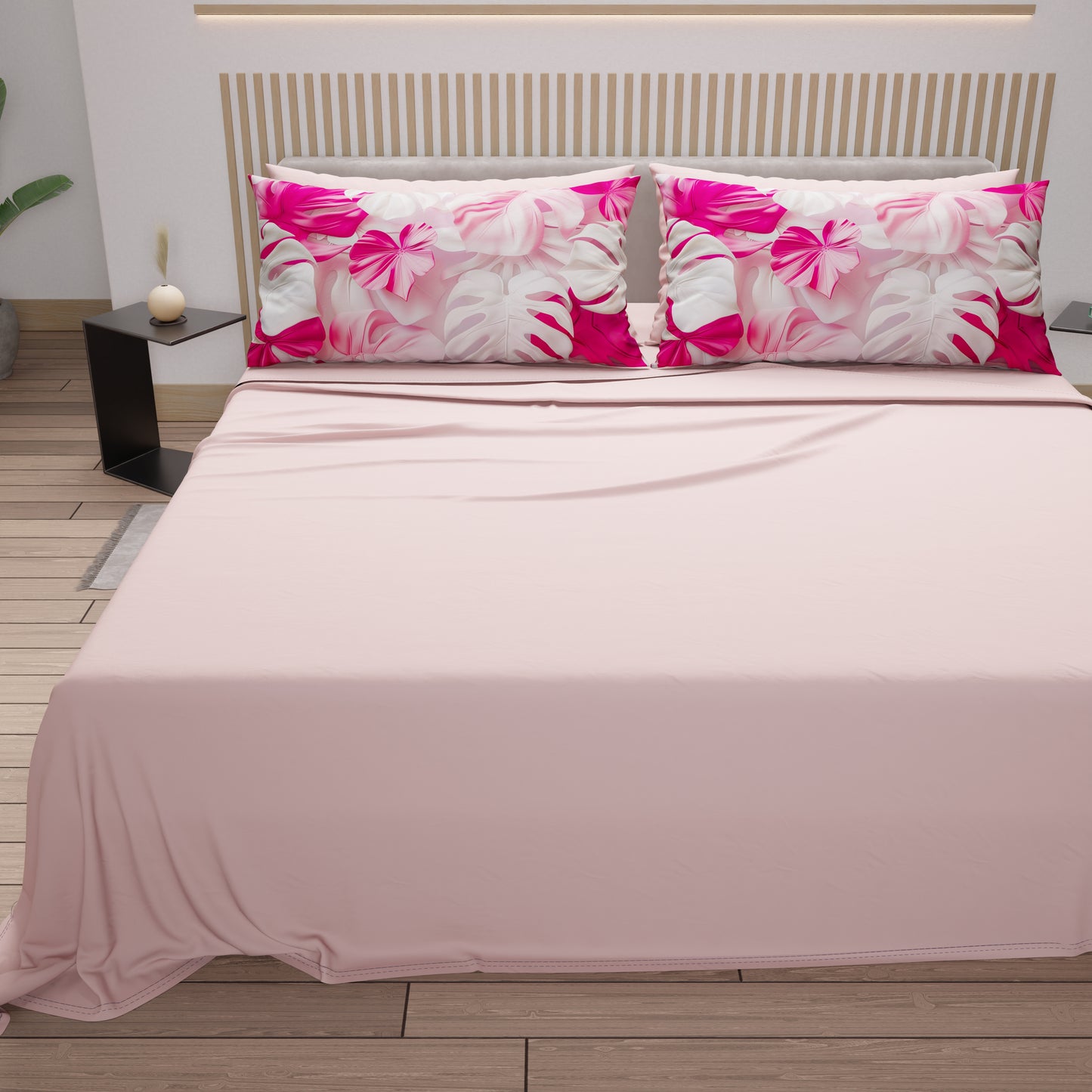 Lenzuola in Cotone, Completo Letto con Federe in Stampa Digitale Tropical 06-9