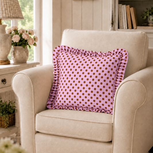 Cuscino Arredo con Rouches Pois 15