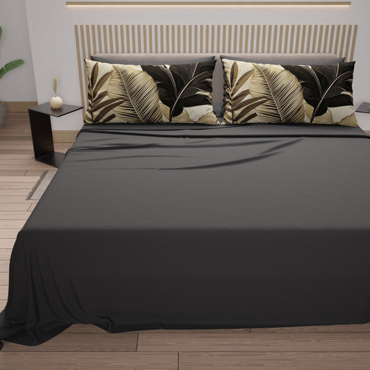 Lenzuola in Cotone, Completo Letto con Federe in Stampa Digitale Tropical 108