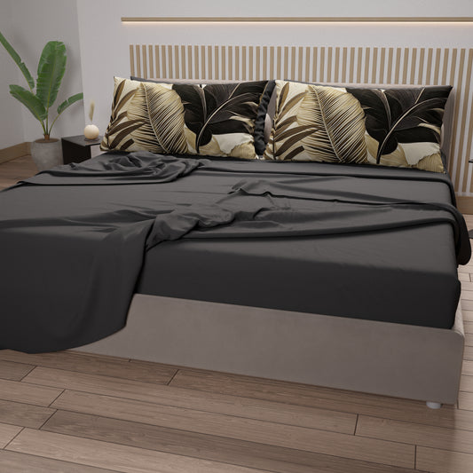Lenzuola in Cotone, Completo Letto con Federe in Stampa Digitale Tropical 108
