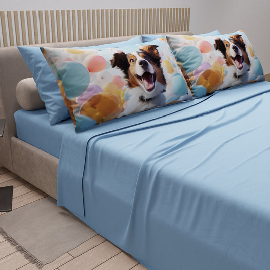 Lenzuola Animali in Cotone, Completo Letto con Federe in Stampa Digitale Dog 14