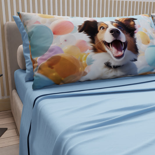 Lenzuola Animali in Cotone, Completo Letto con Federe in Stampa Digitale Dog 14