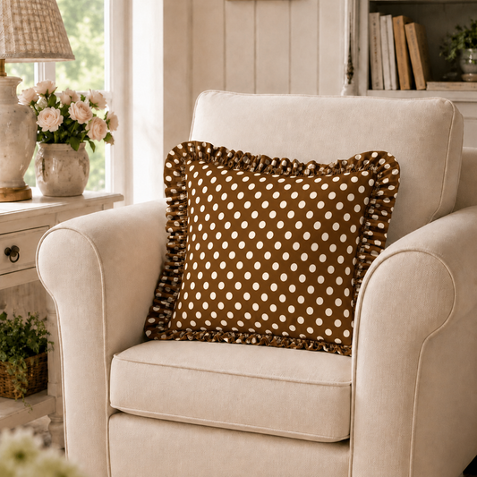 Cuscino Arredo con Rouches Pois 27