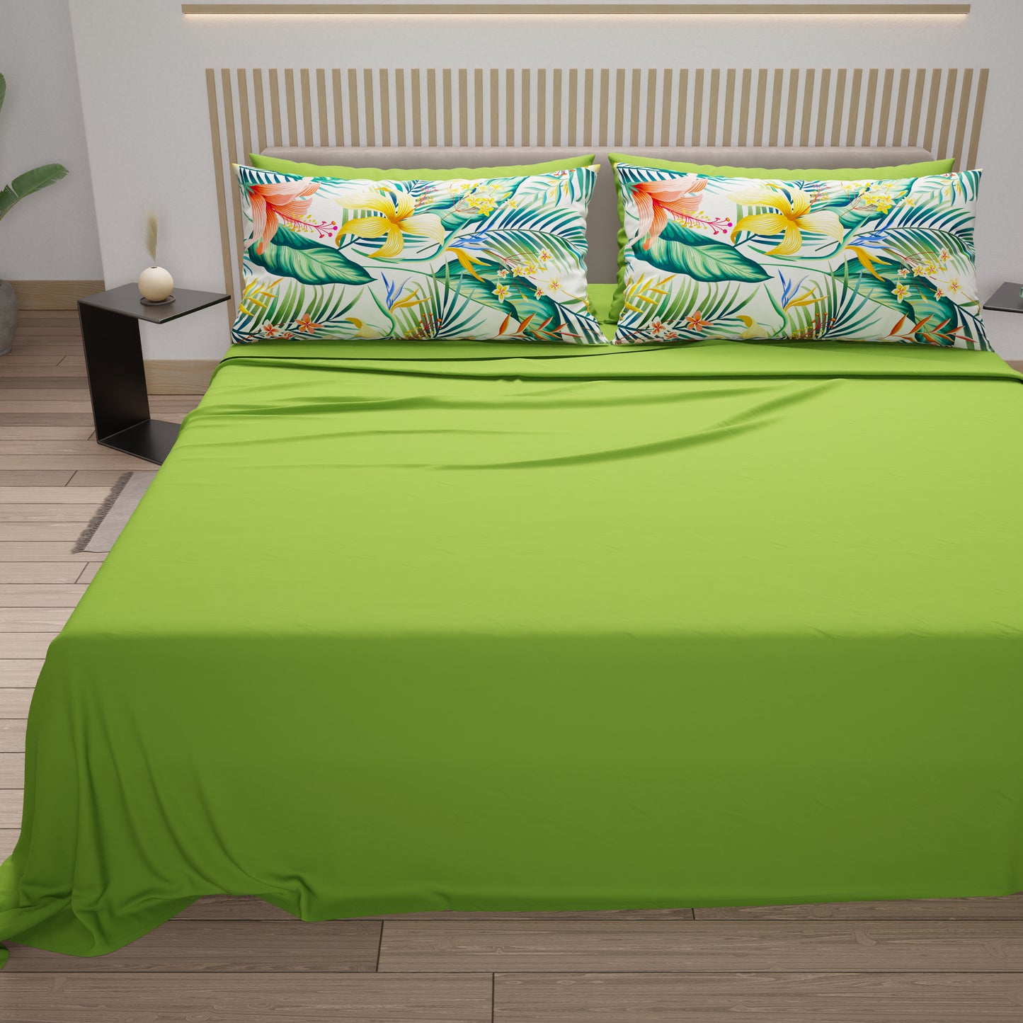 Lenzuola in Cotone, Completo Letto con Federe in Stampa Digitale Havana