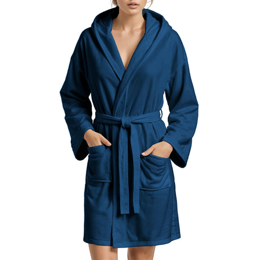 Accappatoio Microfibra Uomo e Donna Blu Notte