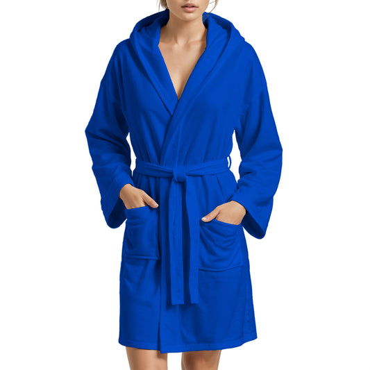 Accappatoio Microfibra Uomo e Donna Blu Elettrico