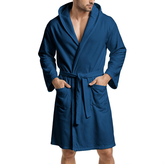 Accappatoio Microfibra Uomo e Donna Blu Notte
