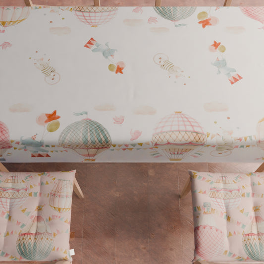 Cuscini per Sedie Coprisedia 6 Pezzi Party Elephants Rosa