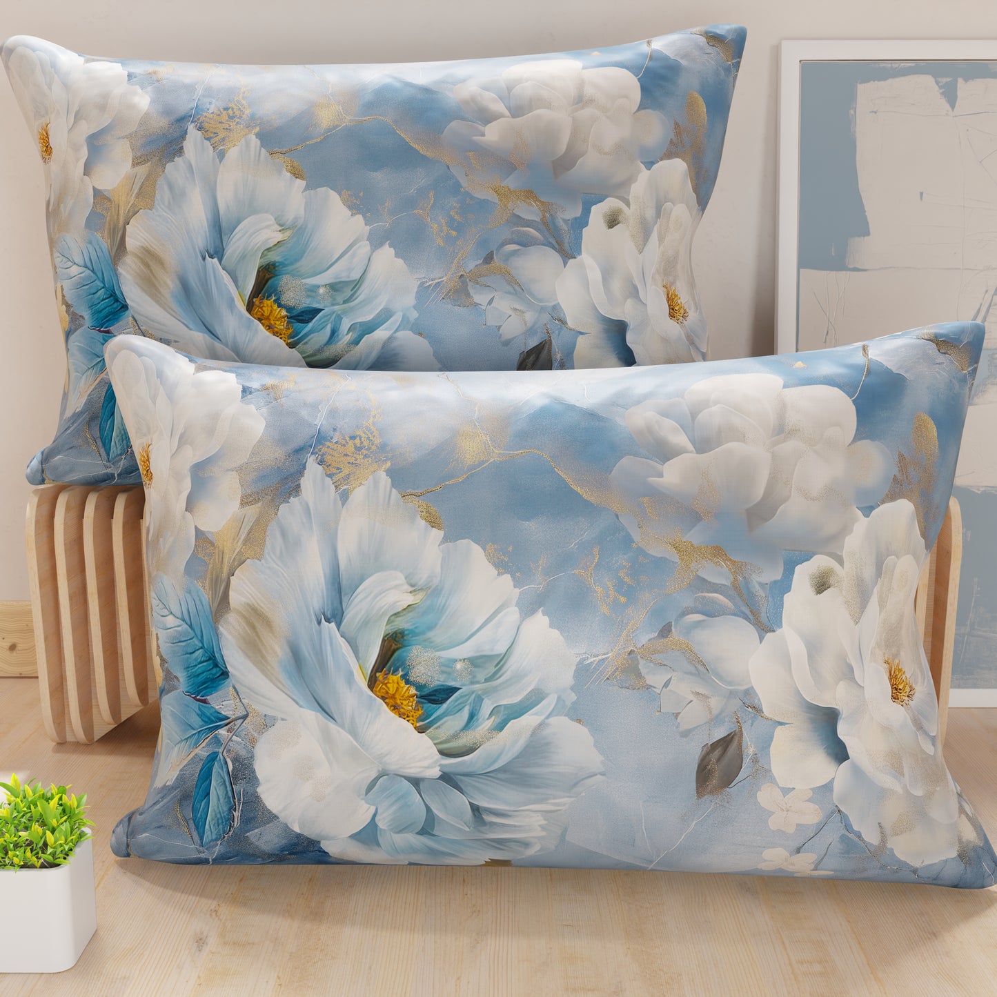 Taies d'oreiller en impression numérique, floral F13
