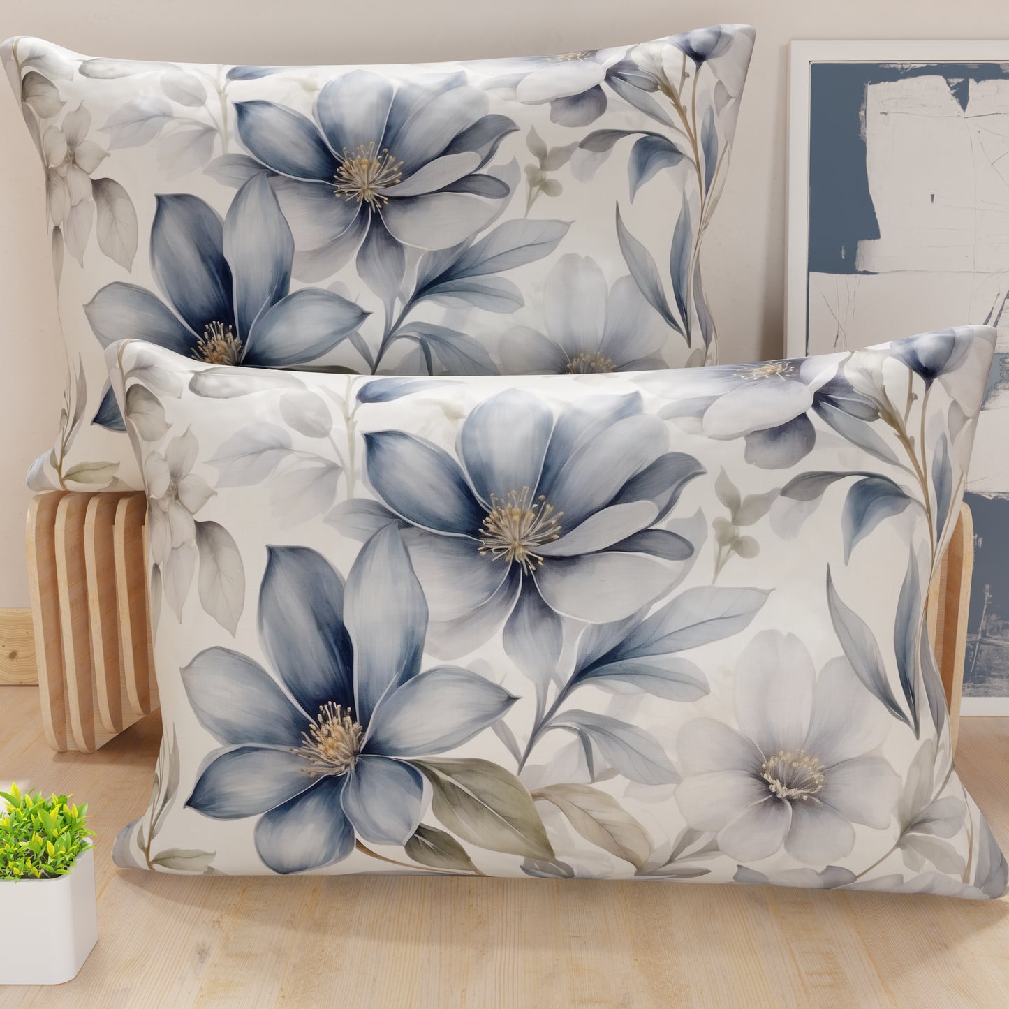 Taies d'oreiller en impression numérique, floral F9
