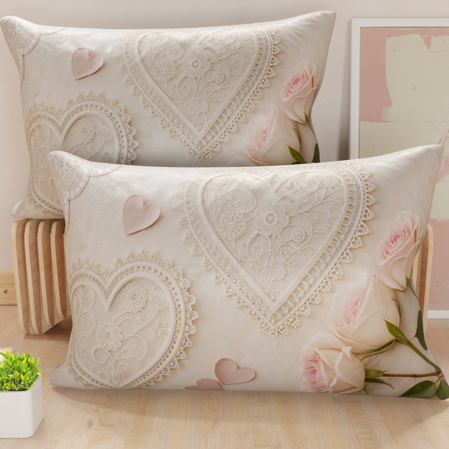 Taies d'Oreiller, Taies de Coussin en Impression Digitale, Shabby 319
