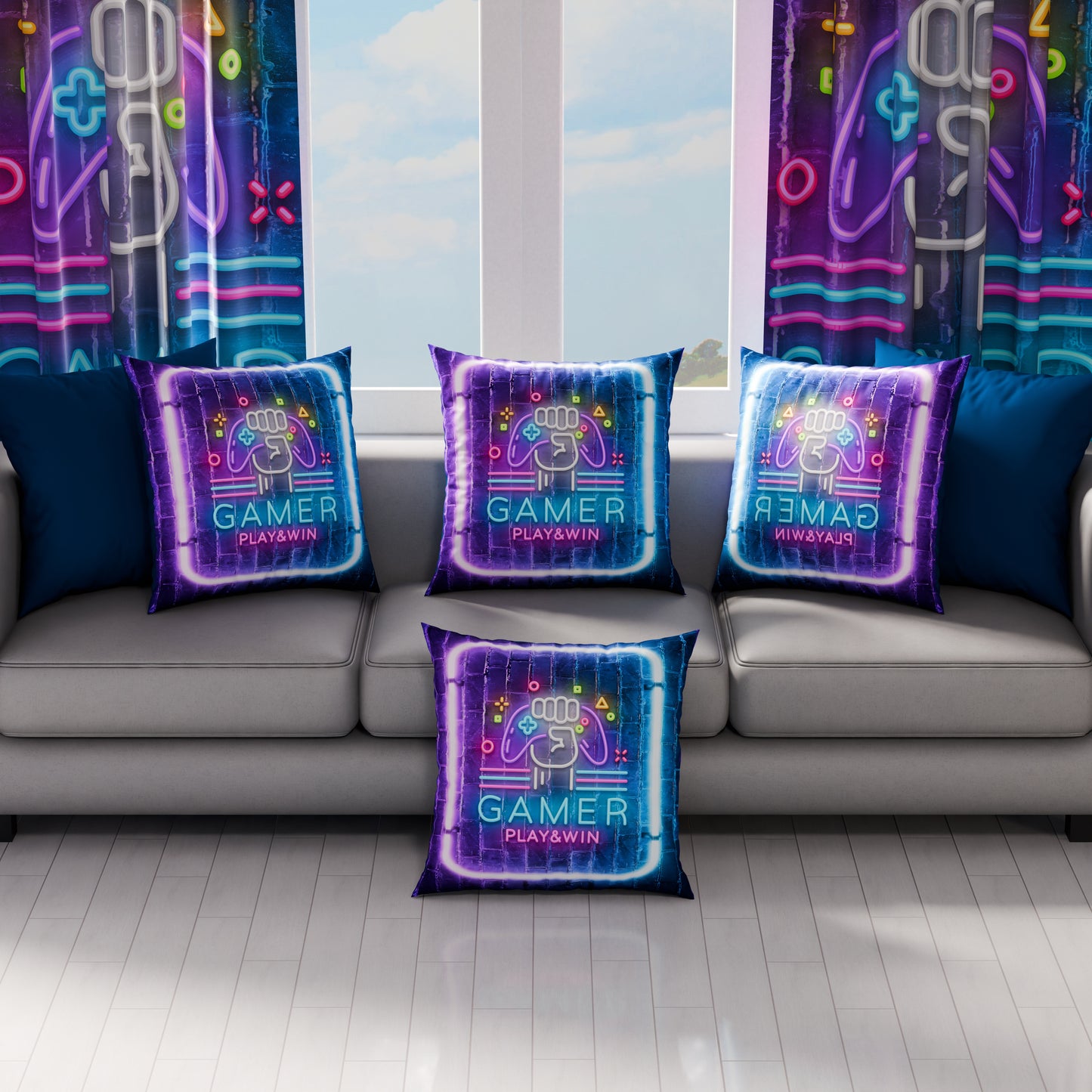 Coussins, housses de coussin pour canapé, coussins décoratifs en impression numérique Gamer