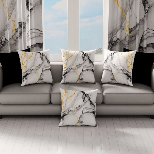 Cuscini, Copricuscini Divano, Cuscini Arredo in Stampa Digitale Marble 06 Grigio Chiaro