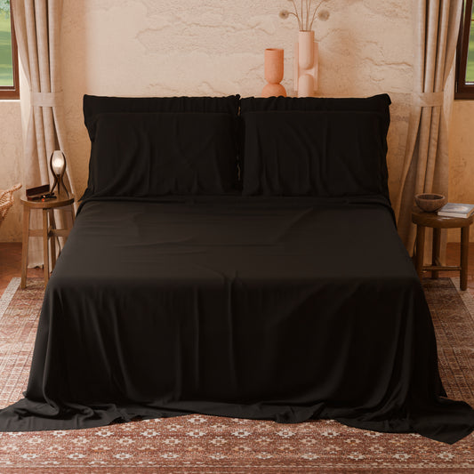 Lenzuola Matrimoniali Singole Cotone Nero Made in Italy | PETTI Artigiani Italiani