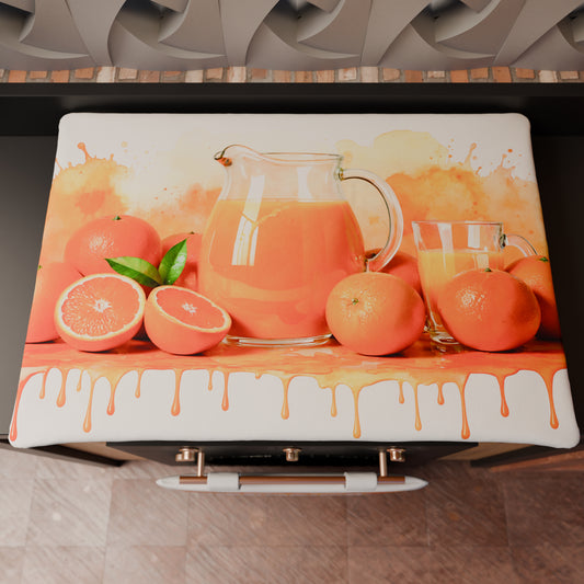 Coprifornello Coprifuochi Cucina in Stampa Digitale Fruit - Arancia