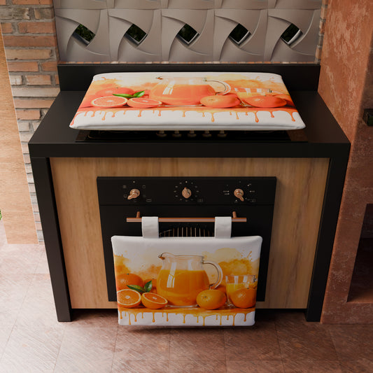 Copriforno per Cucina in Stampa Digitale Fruit - Arancia