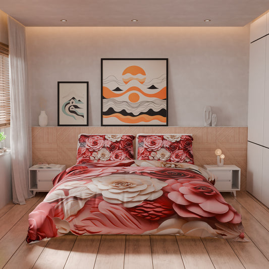 Housse de couette Double, Simple, Une place et demie, Floral 05-3