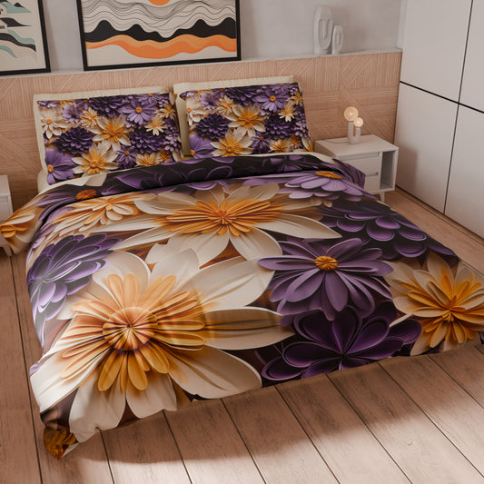 Housse de couette Double, Simple, Une place et demie, Floral 05-4