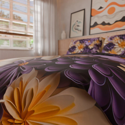 Housse de couette Double, Simple, Une place et demie, Floral 05-4