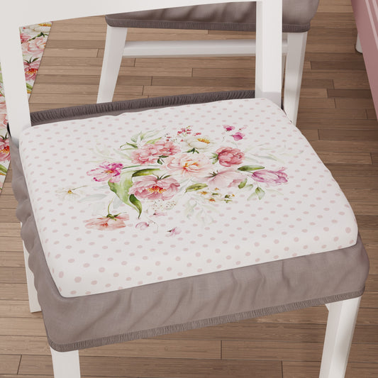Coussins pour chaises avec élastique housse de chaise en impression numérique shabby rose poudré
