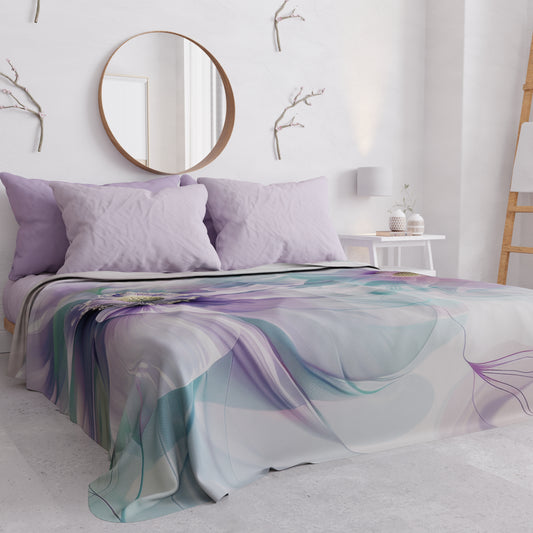 Copriletto Estivo, Coperta Leggera, Lenzuola Copriletto Floreale 04-159