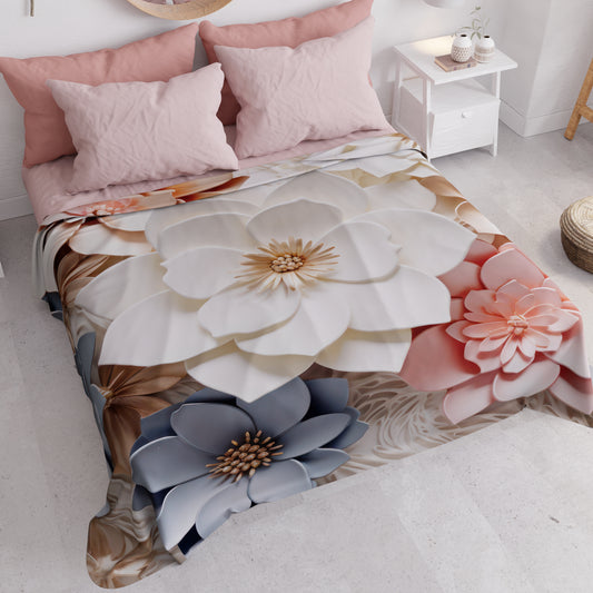 Copriletto Estivo, Coperta Leggera, Lenzuola Copriletto Floreale 05-1