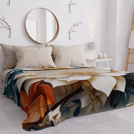Copriletto Estivo, Coperta Leggera, Lenzuola Copriletto Floreale 05-10