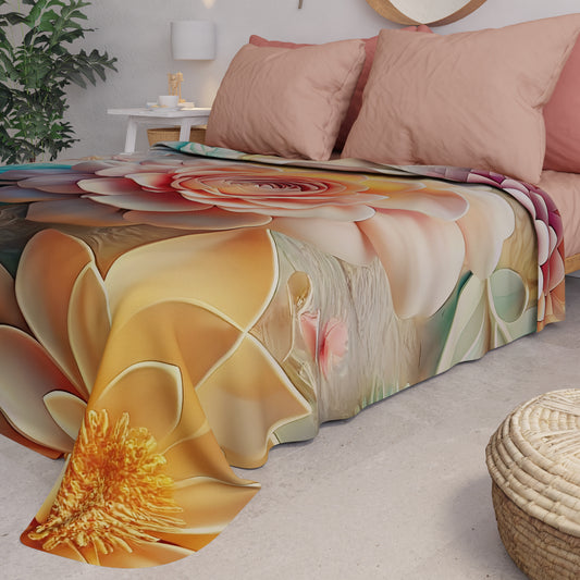 Copriletto Estivo, Coperta Leggera, Lenzuola Copriletto Floreale 05-11