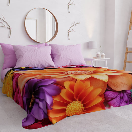 Copriletto Estivo, Coperta Leggera, Lenzuola Copriletto Floreale 05-12