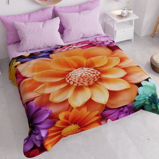 Copriletto Estivo, Coperta Leggera, Lenzuola Copriletto Floreale 05-12