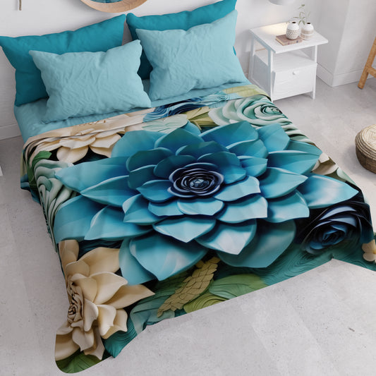 Copriletto Estivo, Coperta Leggera, Lenzuola Copriletto Floreale 05-15