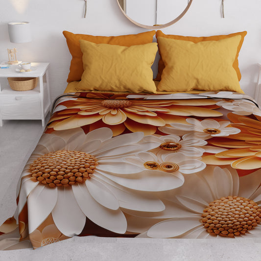 Copriletto Estivo, Coperta Leggera, Lenzuola Copriletto Floreale 05-2