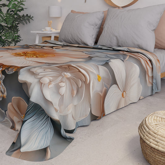Copriletto Estivo, Coperta Leggera, Lenzuola Copriletto Floreale 05-20
