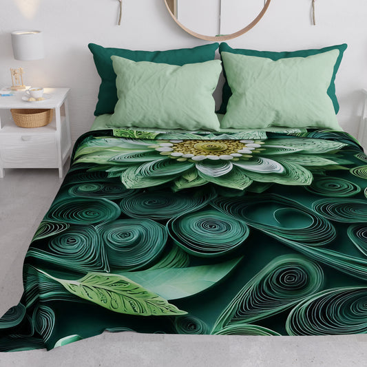 Copriletto Estivo, Coperta Leggera, Lenzuola Copriletto Floreale 05-22