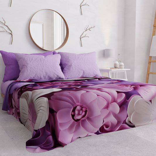 Copriletto Estivo, Coperta Leggera, Lenzuola Copriletto Floreale 05-23