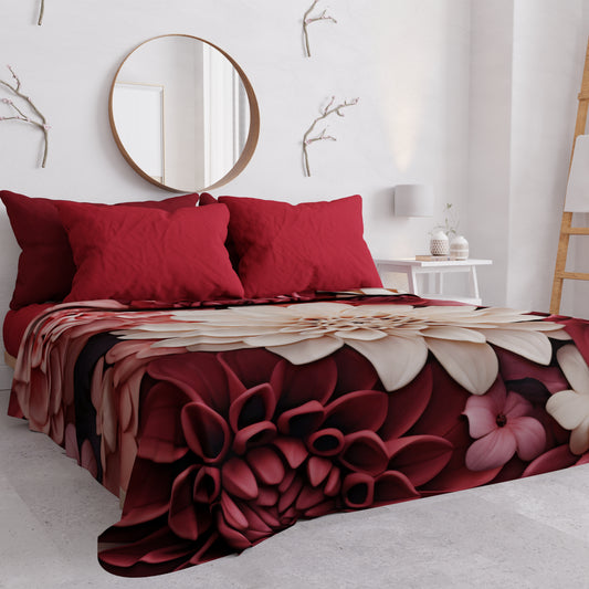 Copriletto Estivo, Coperta Leggera, Lenzuola Copriletto Floreale 05-24