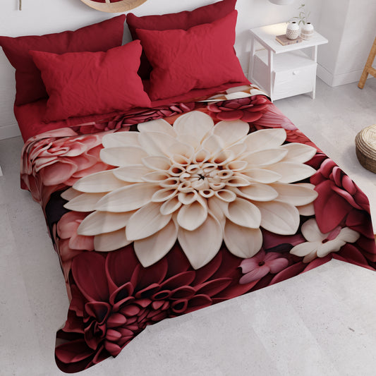 Copriletto Estivo, Coperta Leggera, Lenzuola Copriletto Floreale 05-24