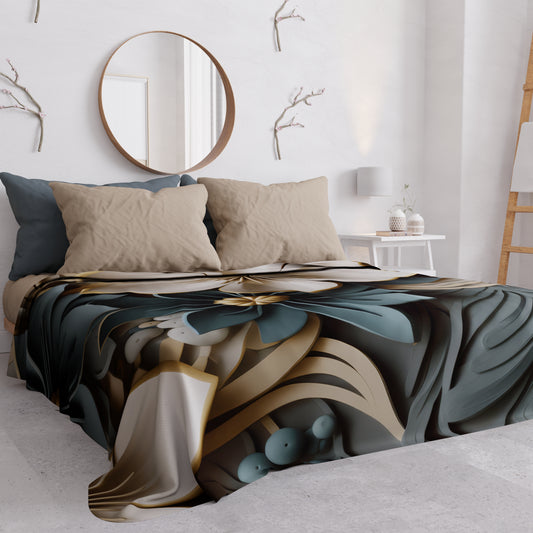 Copriletto Estivo, Coperta Leggera, Lenzuola Copriletto Floreale 05-8