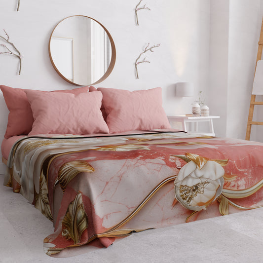Copriletto Estivo, Coperta Leggera, Lenzuola Copriletto Floreale 06-11
