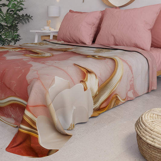 Copriletto Estivo, Coperta Leggera, Lenzuola Copriletto Floreale 06-11