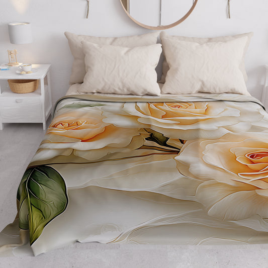 Couvre-lit d'été, Couverture légère, Draps couvre-lit floral 06-12
