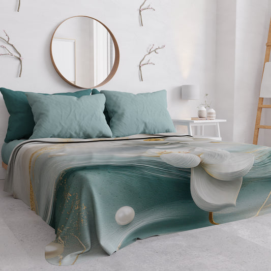 Copriletto Estivo, Coperta Leggera, Lenzuola Copriletto Floreale 06-14