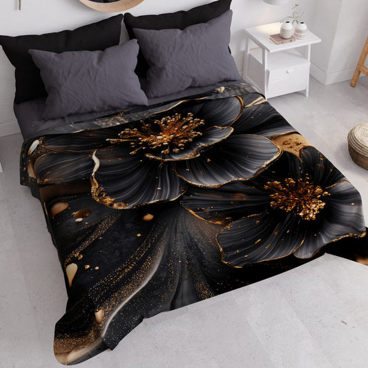Couvre-lit d'été, Couverture légère, Draps couvre-lit floral 06-22